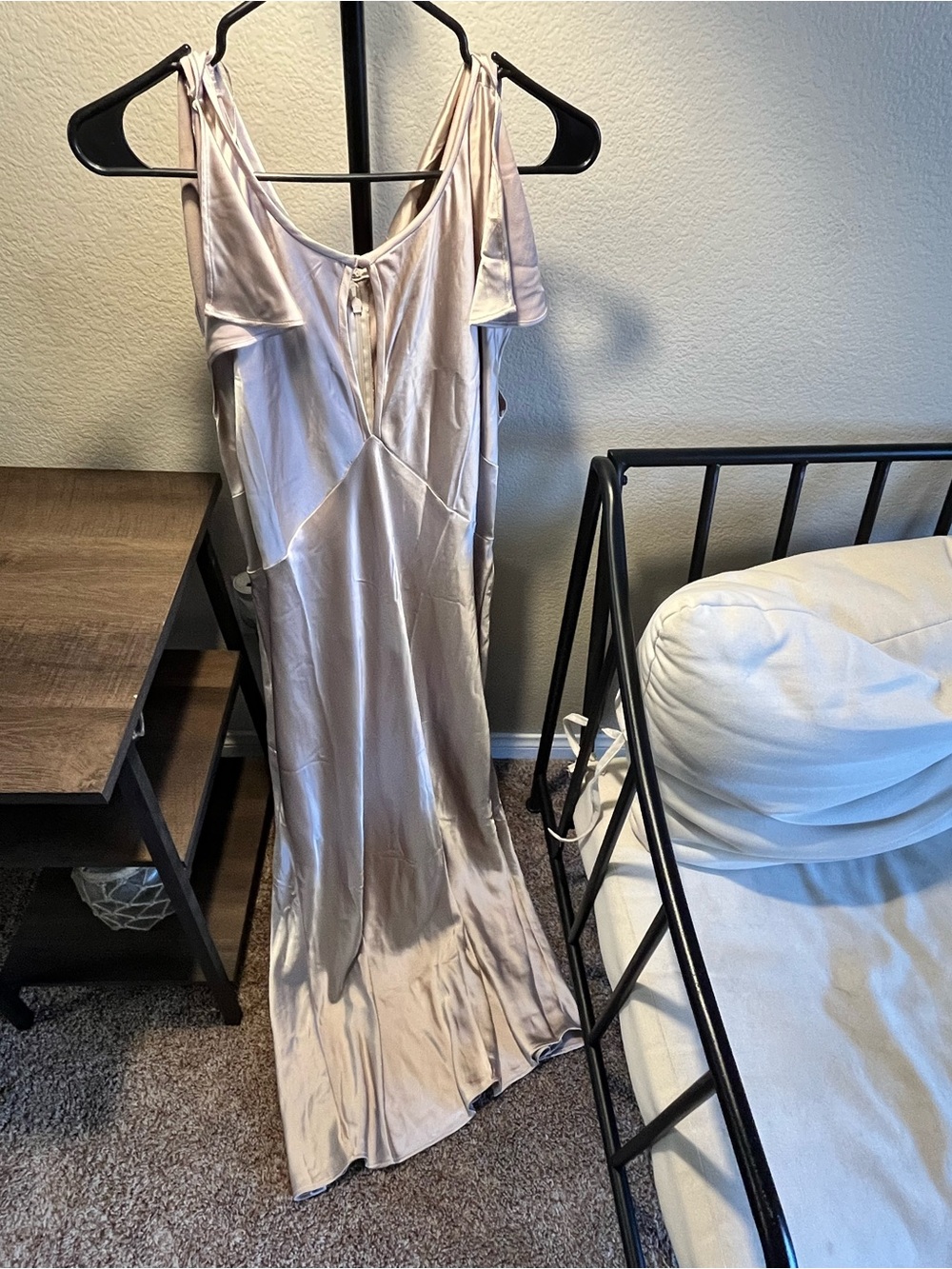 Old Navy Satin Slip Dress in Light Silver-Lilac